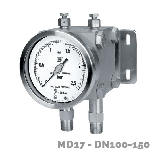 manometro diferencial md17 dn100-150  - Nuova Fima