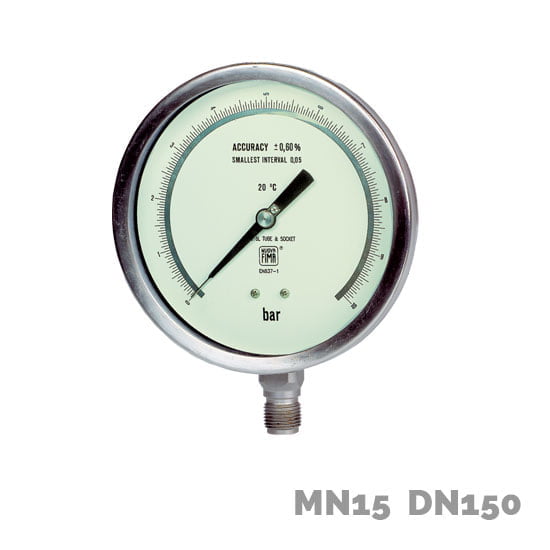 Manómetros de precisión MN15 DN150 - Nuova Fima