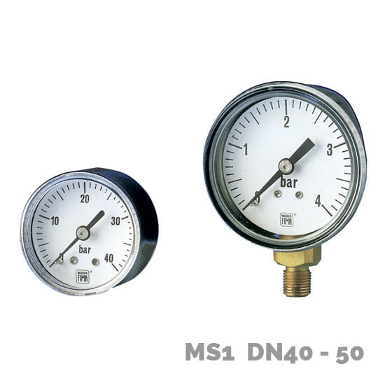 Manómetro en aleación de cobre MS1 DN40-50 - Nuova Fima