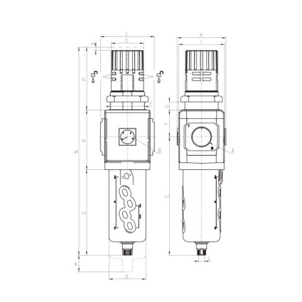 Filtro regulador de presión Serie MX